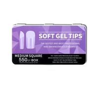 1 Set di punte per unghie semi-opaco per unghie acriliche coperture complete punte ballerine unghie finte gel morbidi consigli accessori per unghie