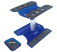 1 set di riparazione RC Car Work Stand in alluminio con supporto a vite per 1/8 1/10 1/12 1/16 Traxxas Axial Arrma Redcat RC Crawler Monster Truck Buggy (blu)