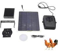 1 set di riscaldatori solari per pollaio, riscaldatori alimentati a serra, riscaldatori per polli, riscaldatori alimentati per serra, riscaldamento rapido, casa per cani, tenda da coltivazione, serra