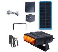 1 set di riscaldatori solari per pollaio, riscaldatori alimentati a serra, riscaldatori per polli, riscaldatori alimentati per serra, riscaldamento rapido, casa per cani, tenda da coltivazione, serra