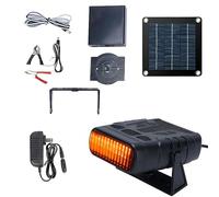 1 set di riscaldatori solari per pollaio, riscaldatori alimentati da serra, riscaldatori per polli, riscaldatori alimentati per serra, riscaldamento rapido, casa per cani, tenda da coltivazione, serra