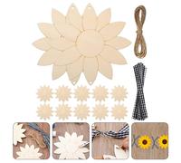 1 set di ritagli di legno incompiuti per il di girasole ritagli