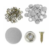 1 set di rivetti per riparazione auto a prova di riparazione headliner, 60 pezzi auto tetto Snap Rivetti fermo design per interni soffitto panno fissaggio tappo a vite riparazione tetto fibbia grigio
