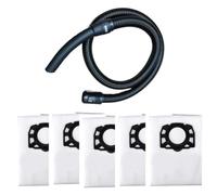 1 set di sacchetti for la polvere e doppi polsini girevoli, tubo flessibile extra lungo for aspirapolvere Karcher NT20 30 WD1 WD2 WD3 WD4 WD5 WD6. Accesso alle parti.