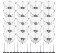 1 set di scatole di candele a forma di cuore fai -da -te con cassa in plastica