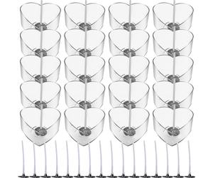 1 set di scatole di candele a forma di cuore fai -da -te con cassa in plastica