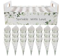 1 set di scatole per coni di coriandoli per feste, bouquet, supporto per coni