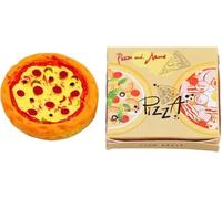 1 set di scatole per pizza in miniatura, scala 1:6 e 1:12, realistica casa delle bambole, set di modelli alimentari, in resina gialla, mobili per la casa delle bambole per fingere di giocare in cucina