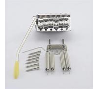 1 set di selle in acciaio a 6 fori per chitarra elettrica ponte tremolo WVC-SB con blocco in acciaio(Nickel)