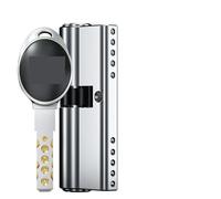 1 set di serratura a cilindro in ottone ad alta sicurezza for porte d'ingresso - 13 chiavi standard, dispositivo antifurto, facile installazione(75=37.5+37.5)