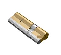 1 set di serratura a cilindro in ottone for porte d'ingresso - Sistema di chiusura a chiave sicura con 10 chiavi colorate(85=32.5+52.5)