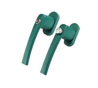 1 set di serratura for porta in acciaio e plastica con maniglia piatta e doppia apertura e chiave(Green)