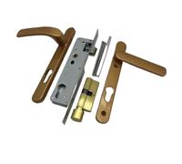 1 set di serrature for porte con schermo in serie di alluminio a ponte rotto in acciaio inossidabile, set completo di serrature for maniglie con chiave uguale(E3)