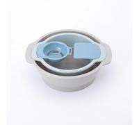 1 set di setaccio da cucina e setaccio, setaccio per farina, setaccio da cucina in plastica con rete fine in acciaio inox per setacciare e sciacquare gli alimenti (24,3 x 7,9 x 21,4 cm)