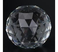 1 Set di Sfera Prismatica Trasparente, Sfera di Vetro Prisma di Tagliato, Utilizzata per La Decorazione della Terrazza Solarium Dell'Hotel, 60/80 Mm (80 Mm / 3,15 Pollici)