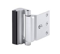 1 set di sicurezza per bambini, rinforzo per porta, chiusura a cerniera, in lega di alluminio, argento