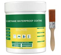 1 set di sigillante impermeabile 3, 5 OZ liquido trasparente per riparare perdite, rivestimento impermeabile con pennello, sigillante in poliuretano facile da usare per pareti interne ed esterne, giar