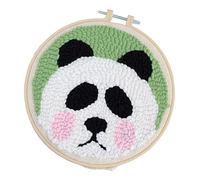1 set di simpatici kit di aghi da punzonatura a forma di panda con strumenti di