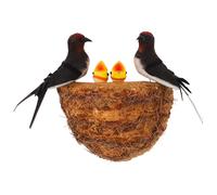 1 set di simulazione di nido di decorazione di rondine artificiale con