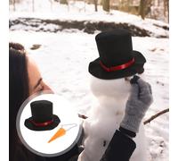 1 set di Snowman di natale fai -da -te che il naso decorazione fai da