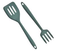 1 set di spatola portatile per fritta portatile a forcella in silicone