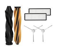 1 set di spazzole a doppio rullo for aspirapolvere e 2 filtri for spazzole laterali, compatibili con DREAME, accessori di ricambio for robot aspirapolvere D20 Plus