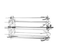 1 set di spiedini for in acciaio inox for barbecue, kebab, girarrosto, griglia for pollo, for forno arrosto, strumento cottura da campeggio fai te(25cm)