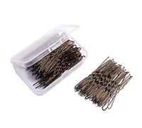 1 Set di Spille di Modo Stile Semplice a Forma di U 6mm Metallo Elastico Multicolore Accessori San Valentino Barrettes per le Donne Caffè/100pcs