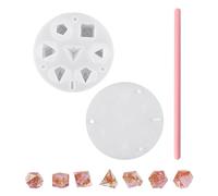 1 set di stampi per cubi, stampi in silicone, set da 7 pezzi, stampi in silicone cubi, accessori fai da te, adatti per giochi da tavolo