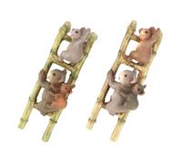 1 set di statue di arrampicata statue di koala scalare koala figurine