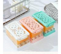 1 set di stile casuale, portasapone in acciaio inossidabile con molla doppia, colore verde menta/rosa millennials, scatola di stoccaggio salvaspazio a pressione, 3 in 1 con funzione di lavorazione e d