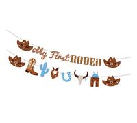 1 set di stoviglie per feste a tema cavallo, include piatti, tovaglioli, tovaglie, bandiere opzionali per riunioni a tema occidentale