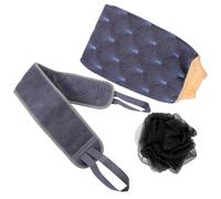 1 set di strumenti esfolianti per il bagno, guanto esfoliante, asciugamano da
