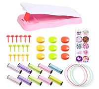 1 set di strumenti per la creazione di braccialetti per ragazze, kit fai da te per la creazione di braccialetti dell'amicizia fai da te, multifunzionali, giocattoli per la creazione di gioielli per