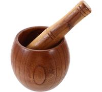 1 set di strumenti per macinare le spezie con pestello in legno, spremiaglio,