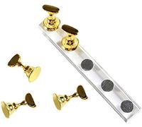 1 set di supporti per nail art in acrilico, per esercitarsi e fare pratica con le unghie, per uso domestico fai da te o fai da te (dorato) durevole e professionale