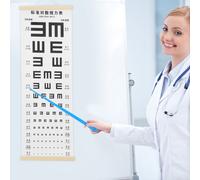 1 set di tabelle da parete per esami visivi della vista per bambini