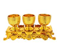 1 set di tazza di vino decorativa Coppa di tempi domestici Classic Temple