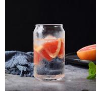 1 set di tazze in per acqua alla moda con cannuccia (trasparente)