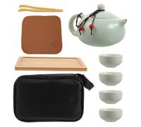 1 set di tè in ceramica portatile set da viaggio kung fu che tazze da