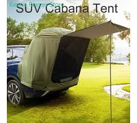 1 Set di tenda da campeggio cabina SUV con tenda da sole ampio spazio ampia vista portellone posteriore per auto tenda a prova di strappo black