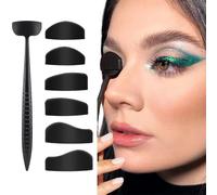 1 set di timbri per ombretto, kit per piega ombretti in silicone, kit modello ombretto portatile, riutilizzabile per trucco ombretto pigro, strumento per trucco rapido