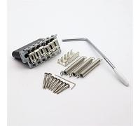 1 Set Di Tremolo Bridge Con Selle In Acciaio Piegato Per La Chitarra ponte chitarra(1set Chrome)
