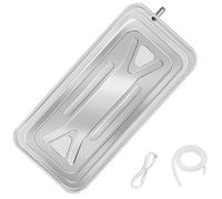 1 Set di Vaschetta Raccogli Gocce per Condizionatore D'aria, Raccogli Condensa per Condensa in Acciaio Inossidabile, Accessori per Condizionatori D'aria per Esterni(84x3x38cm/33x1x15in)