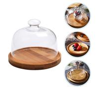 1 set di vassoio per torta professionale con coperchio in (marrone chiaro)