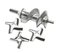1 Set Di Viti For Tritacarne Da 115 Mm For Elettrodomestico Da Cucina SS-989843 E 3 Lame, Compatible for Moulinex, HV2 ME20 HV3 HV4 DR7