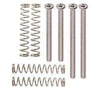 1 Set Di Viti Per Ponticello Elettrico Per Basso In Ferro Molle Parti Di Accessori Per Strumenti Musicali accessori di ricambio per chitarra(Silver)