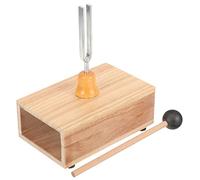 1 Set Diapason Forcella Rotante a Strumento Di Risonanza Esperimento Acustico Girando La Forcella Test Nervoso Di Legno Scuola Elementare Acciaio Strumento Sperimentale