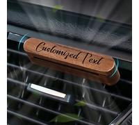 1 Set Diffusore Auto in Legno Personalizzabile con Due Bastoncini Diffusori, Adatto per Rinfrescare l'Interno dell'Auto, Dispensatori di Profumo per l'Aria, Regali Ideali per Amici, Uomini e Padri per