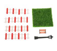 1 Set Doll House Decorations Miniature Street Light Park Sedia Prato per